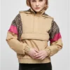Ladies AOP Mixed Pull Over Jacket