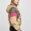 Ladies AOP Mixed Pull Over Jacket