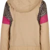 Ladies AOP Mixed Pull Over Jacket