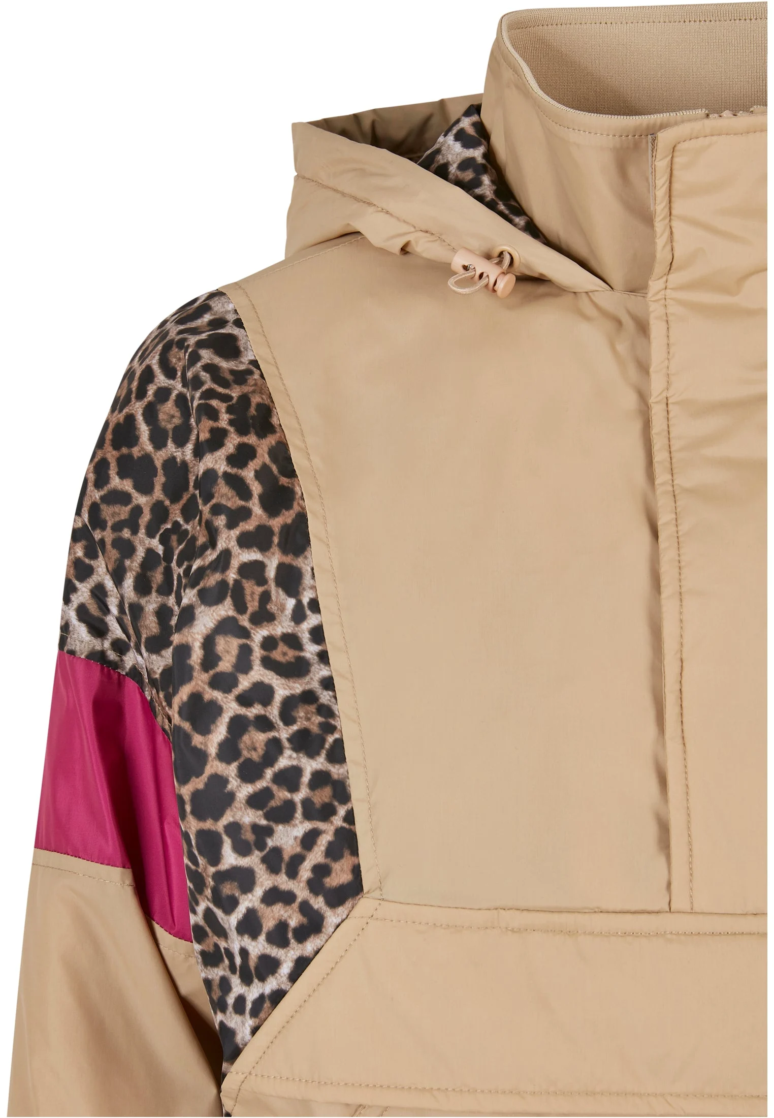 Ladies AOP Mixed Pull Over Jacket