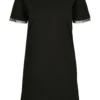 Ladies Boxy Lace Hem Tee Dress