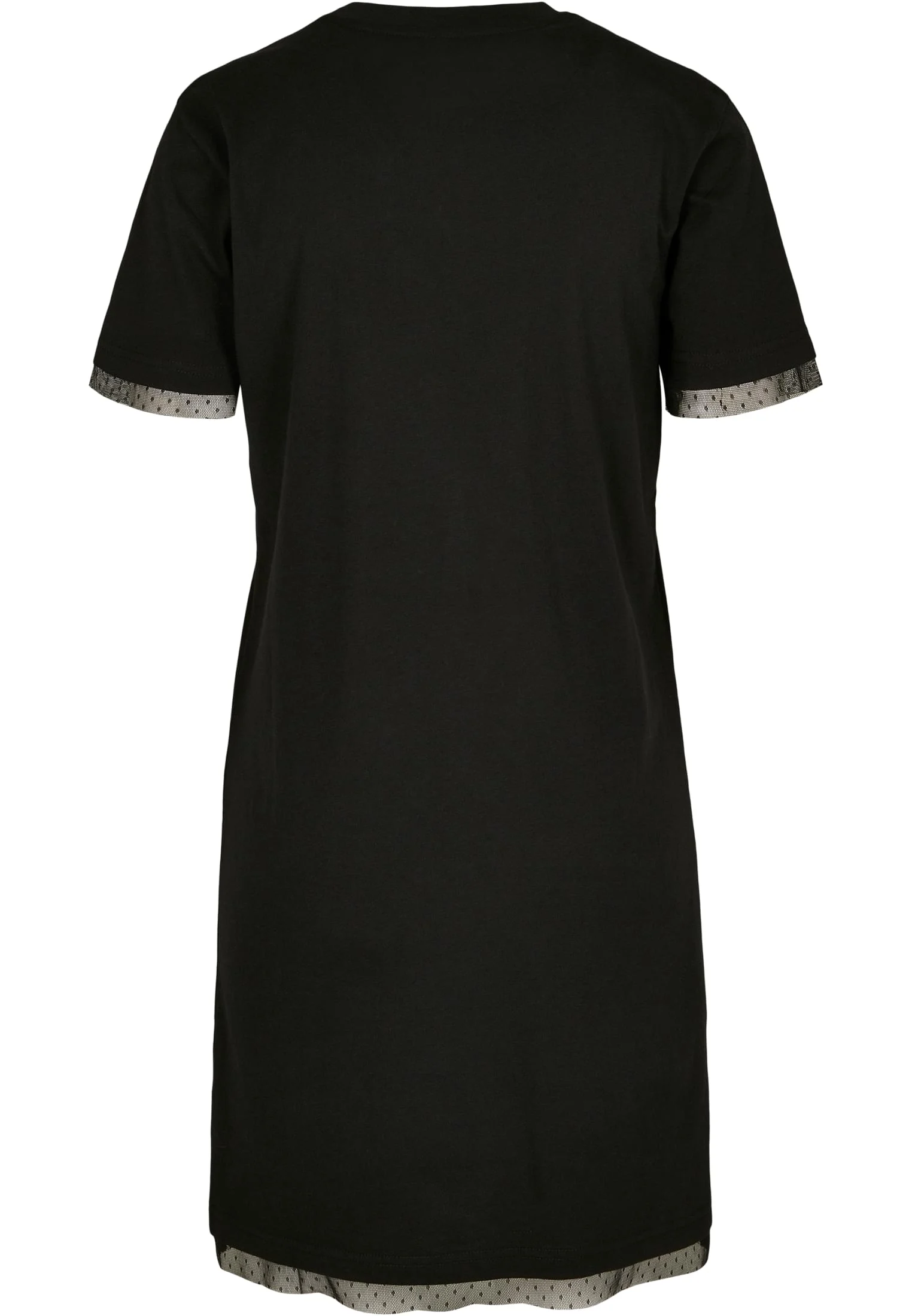 Ladies Boxy Lace Hem Tee Dress