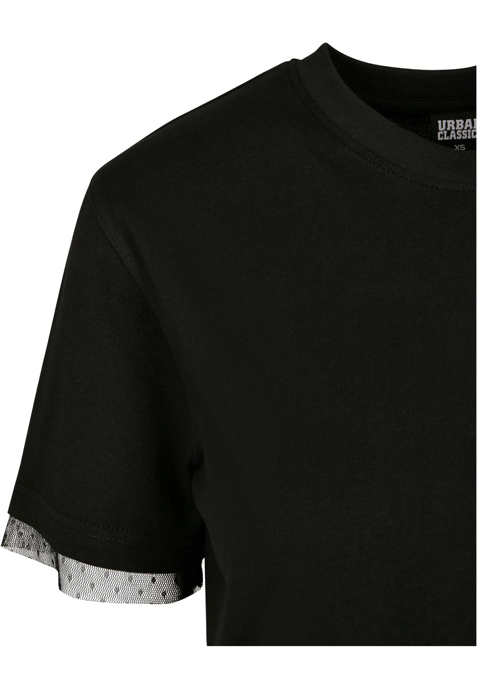 Ladies Boxy Lace Hem Tee Dress