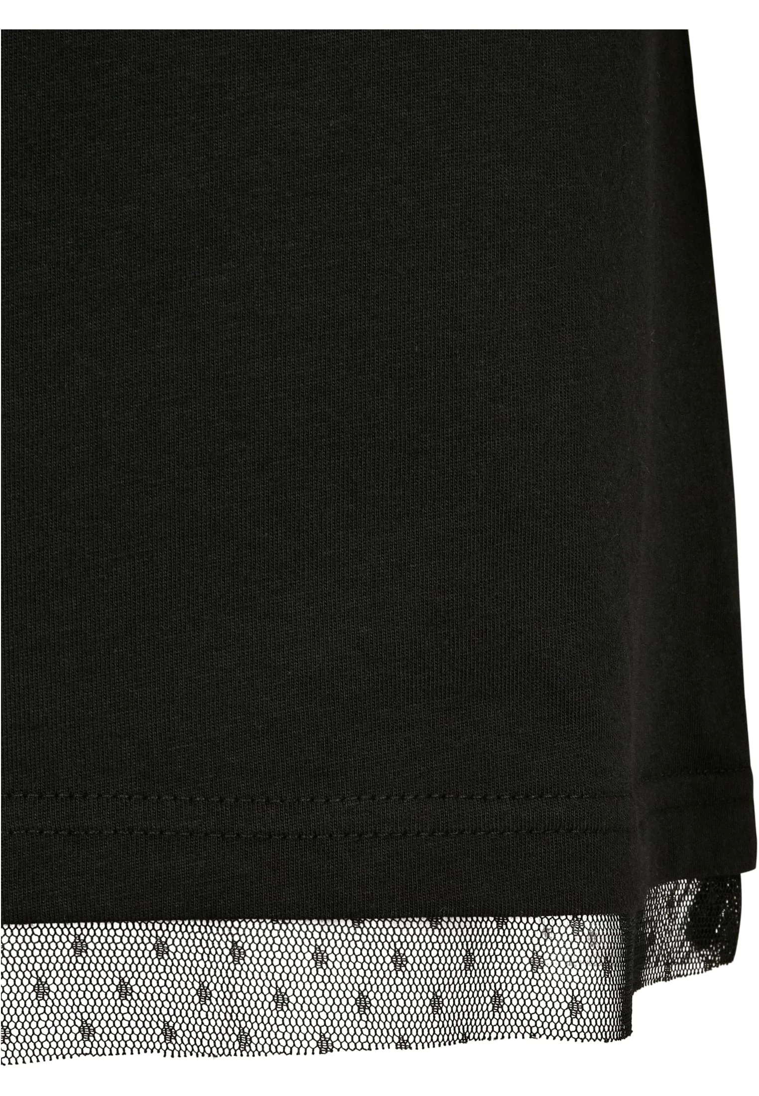 Ladies Boxy Lace Hem Tee Dress