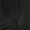 Ladies Cropped Shiny Rib Top