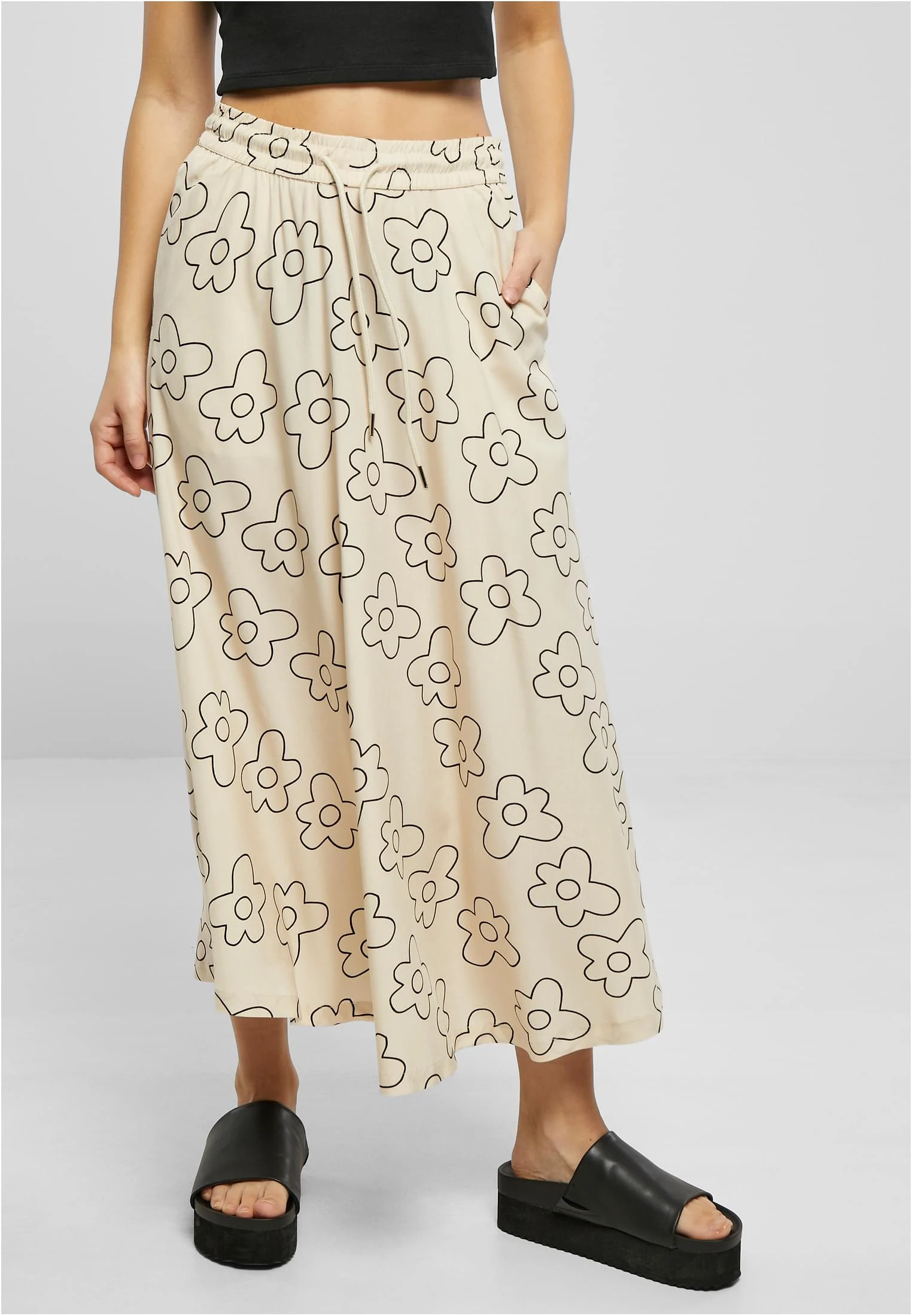 Ladies Viscose Midi Skirt