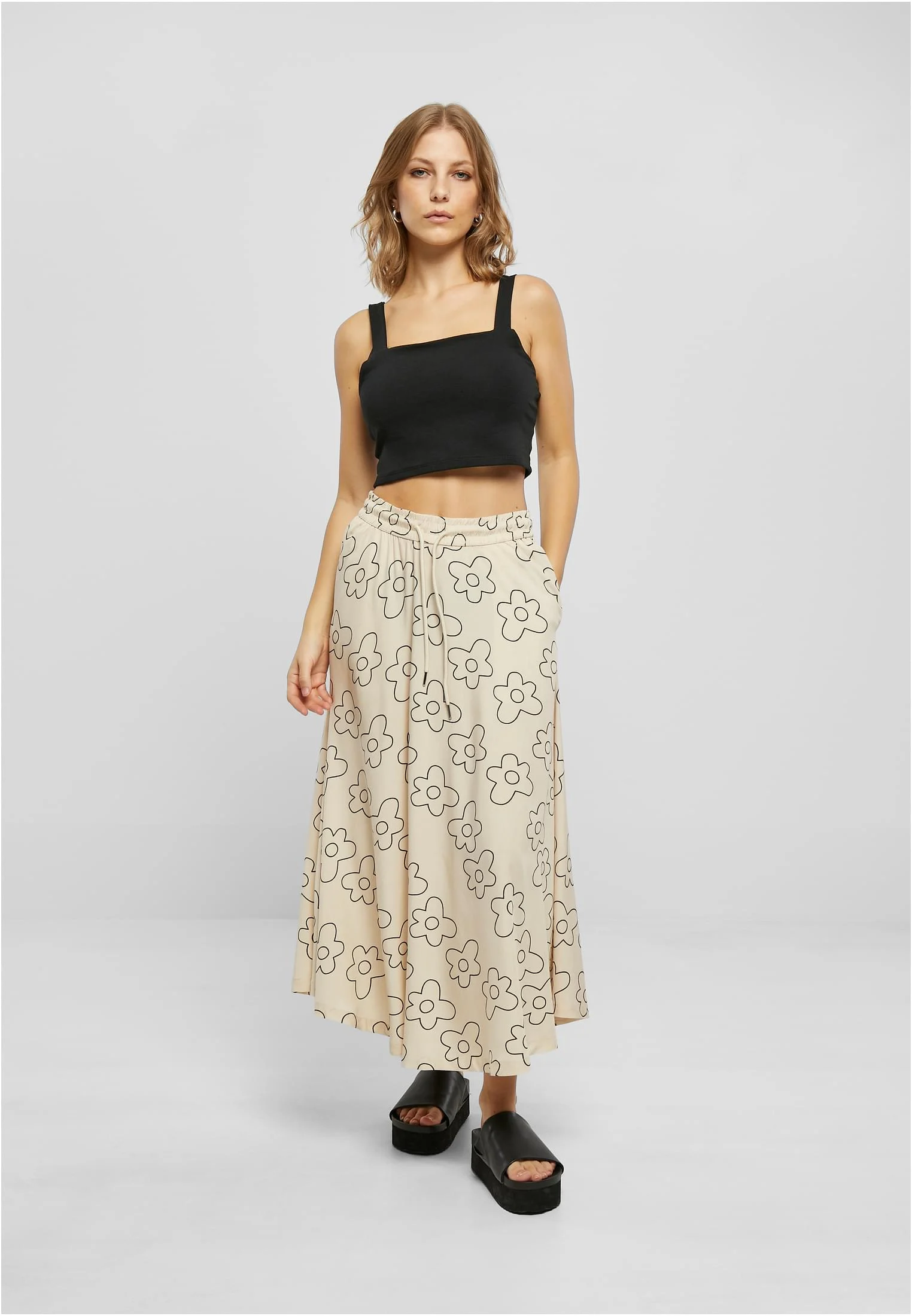 Ladies Viscose Midi Skirt