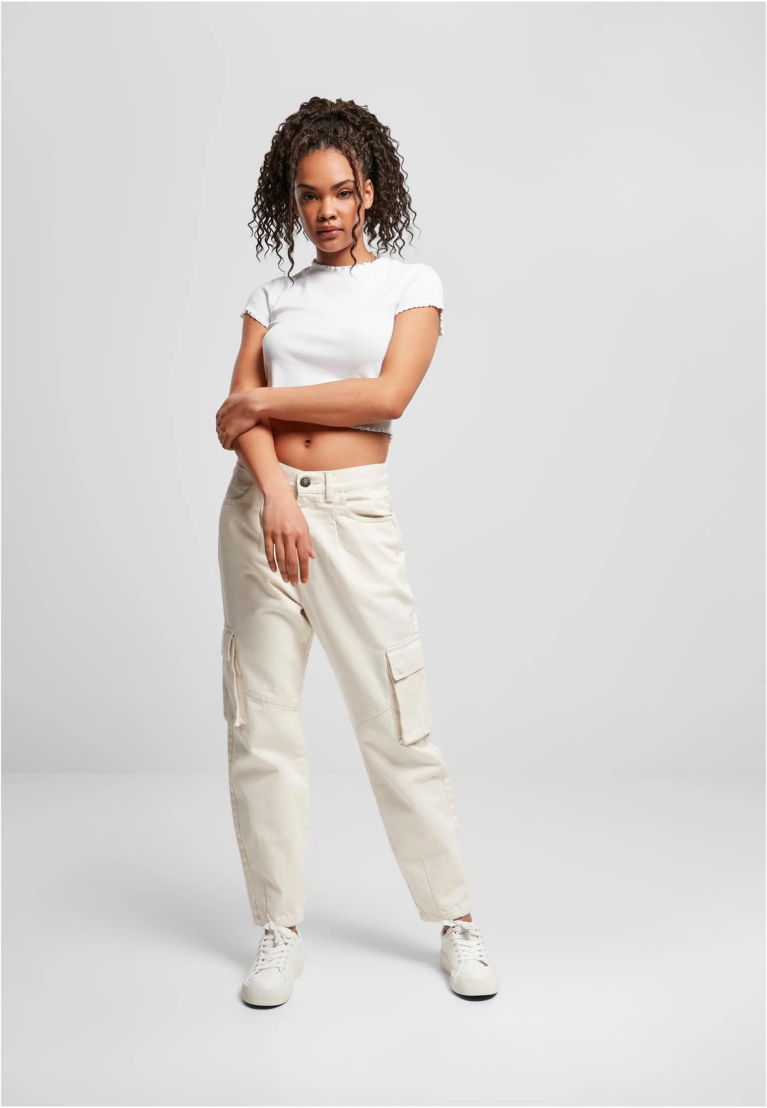 skwm-tb-TB4361_Mw12-02903 Ladies Ballon Fit Cargo Twill Pants