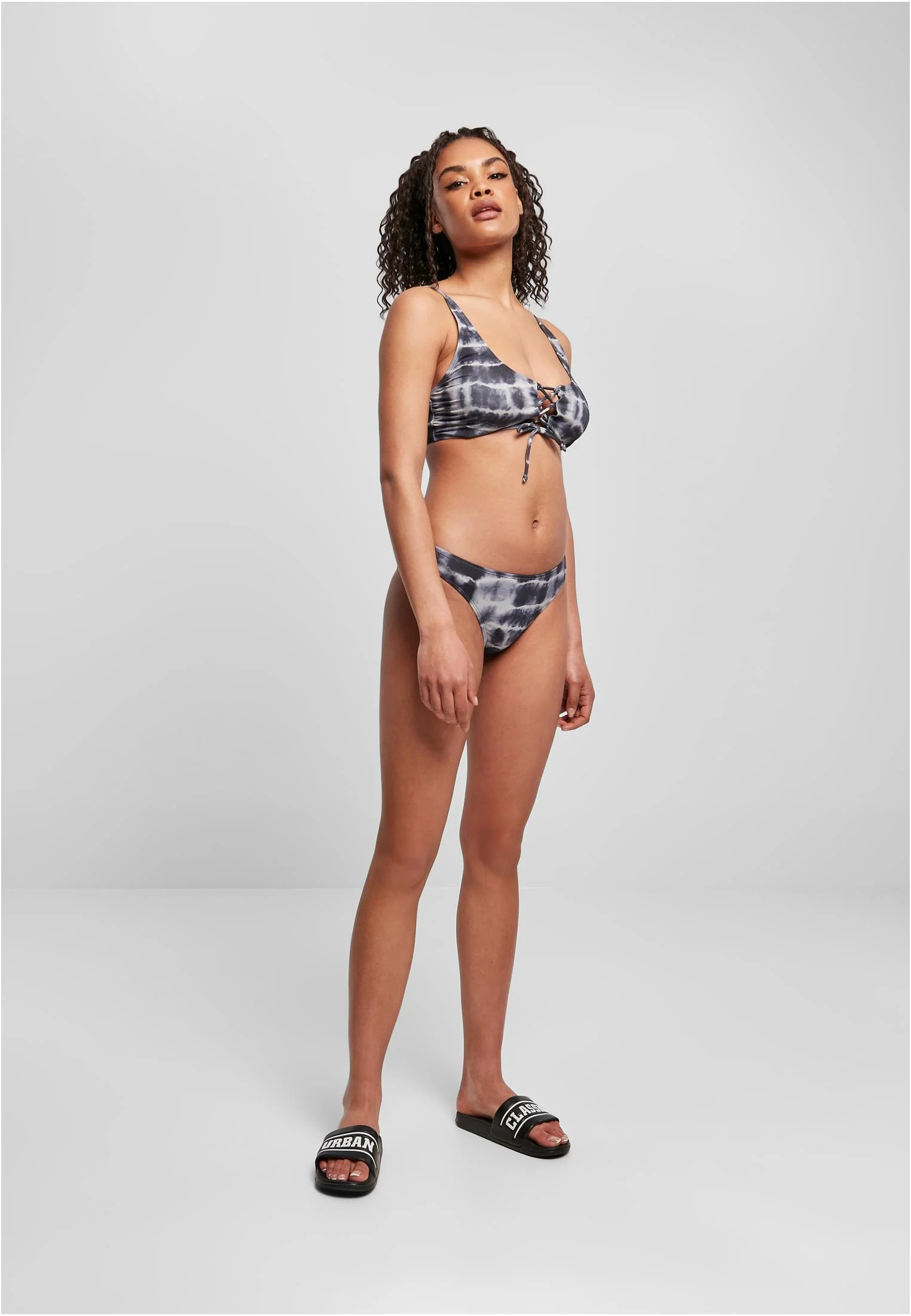 skwm-tb-TB4384_Mw12-00826 Ladies Lace Up Tie Dye Bikini