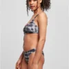 skwm-tb-TB4384_Mw4-00826 Ladies Lace Up Tie Dye Bikini