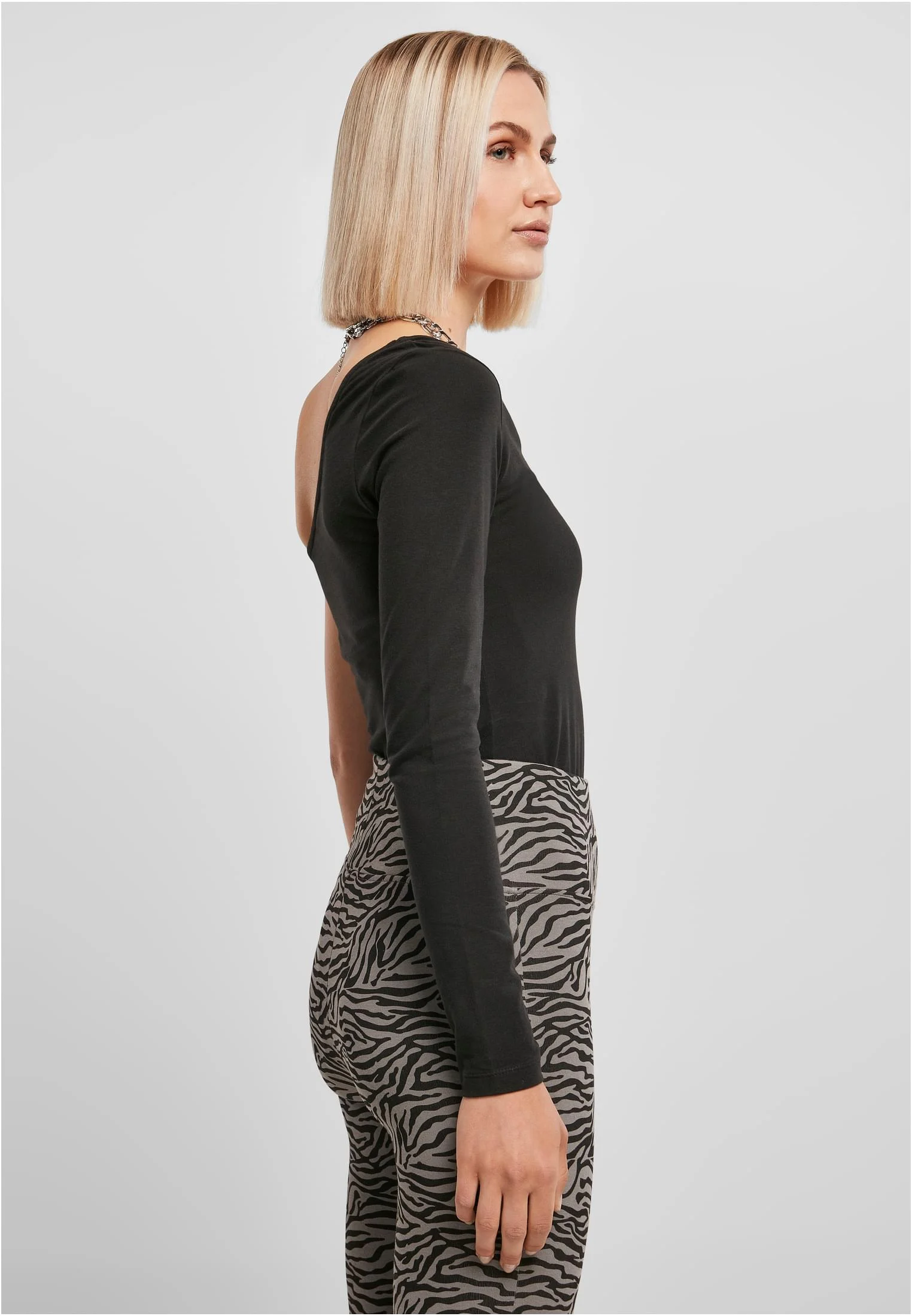 skwm-tb-TB4532_Mw5-00007 Ladies Essentials Asymmetric One Sleeve Body