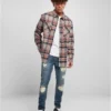skwm-tb-TB4696_Mw12-00661 Heavy Curved Oversized Checked Shirt