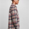 skwm-tb-TB4696_Mw5-00661 Heavy Curved Oversized Checked Shirt