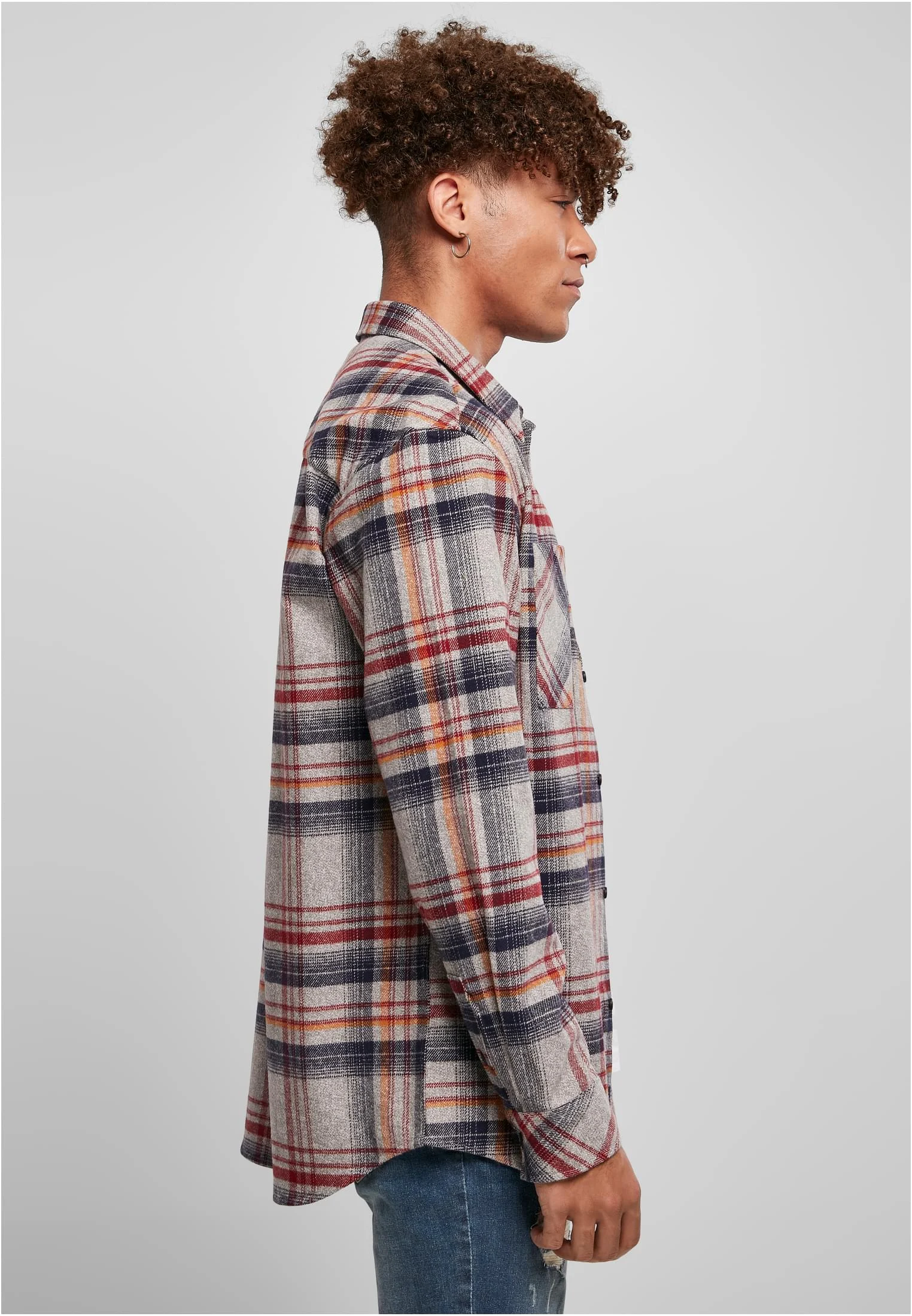 skwm-tb-TB4696_Mw5-00661 Heavy Curved Oversized Checked Shirt