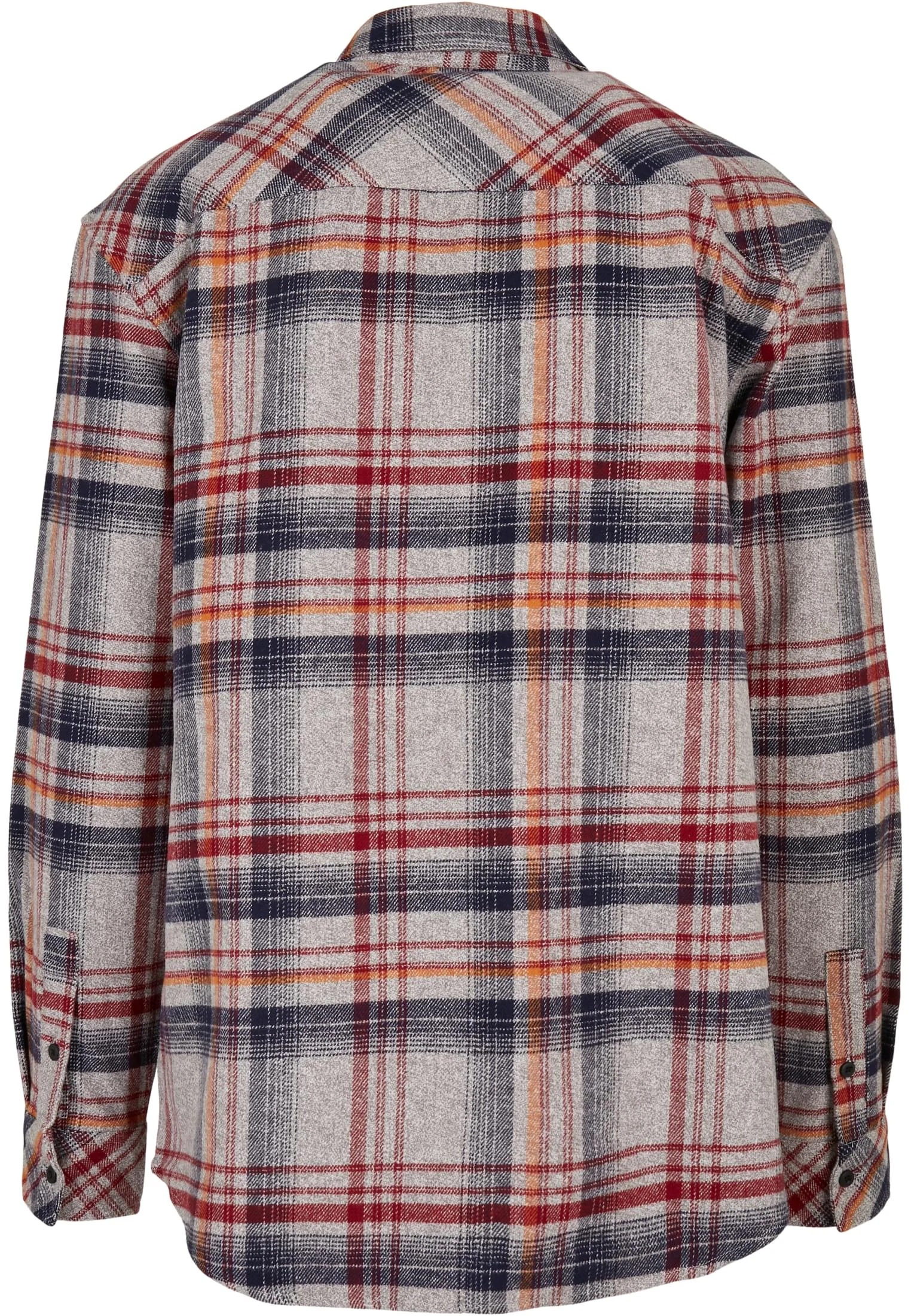 skwm-tb-TB4696_P2-00661 Heavy Curved Oversized Checked Shirt