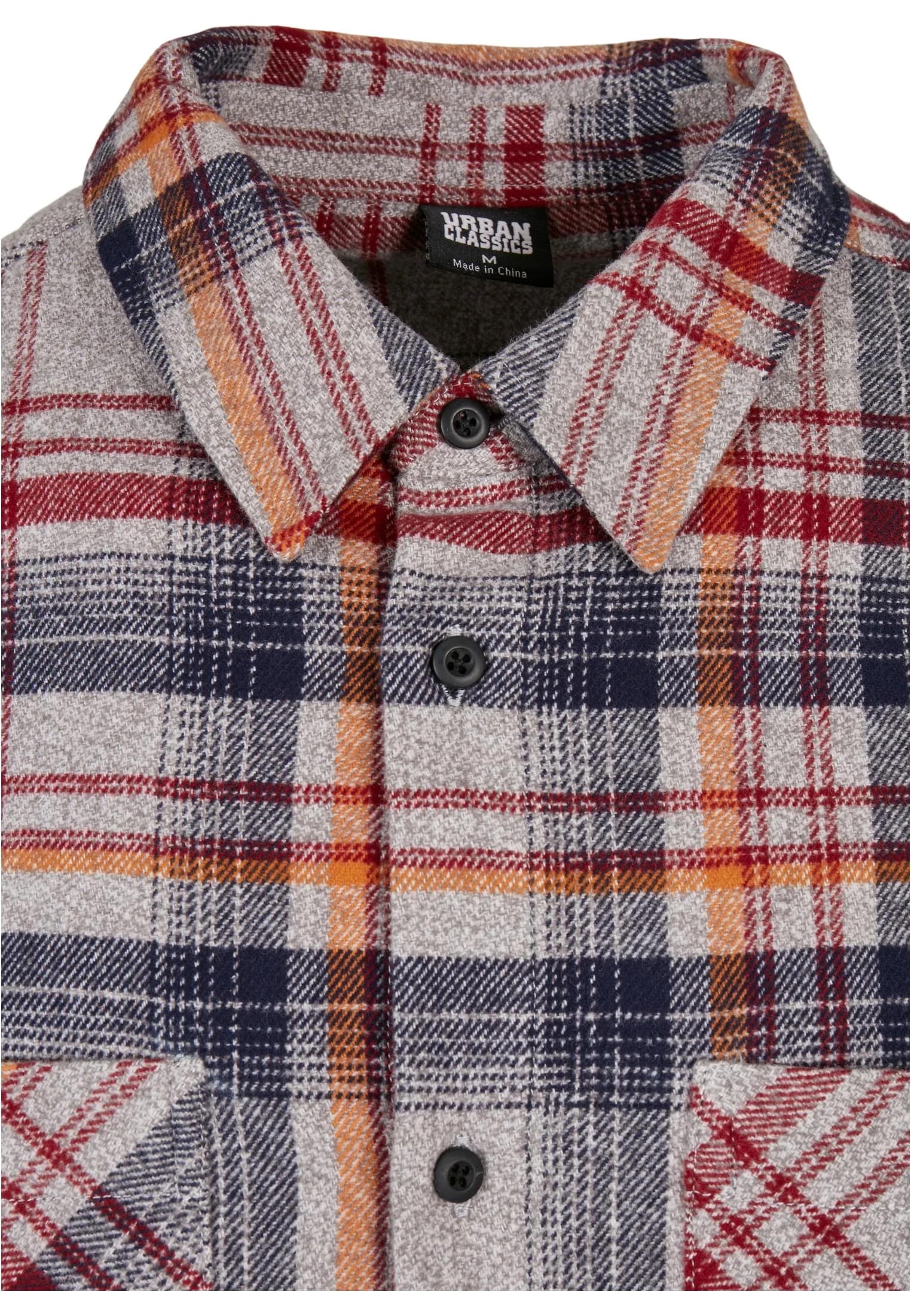 skwm-tb-TB4696_P7-00661 Heavy Curved Oversized Checked Shirt