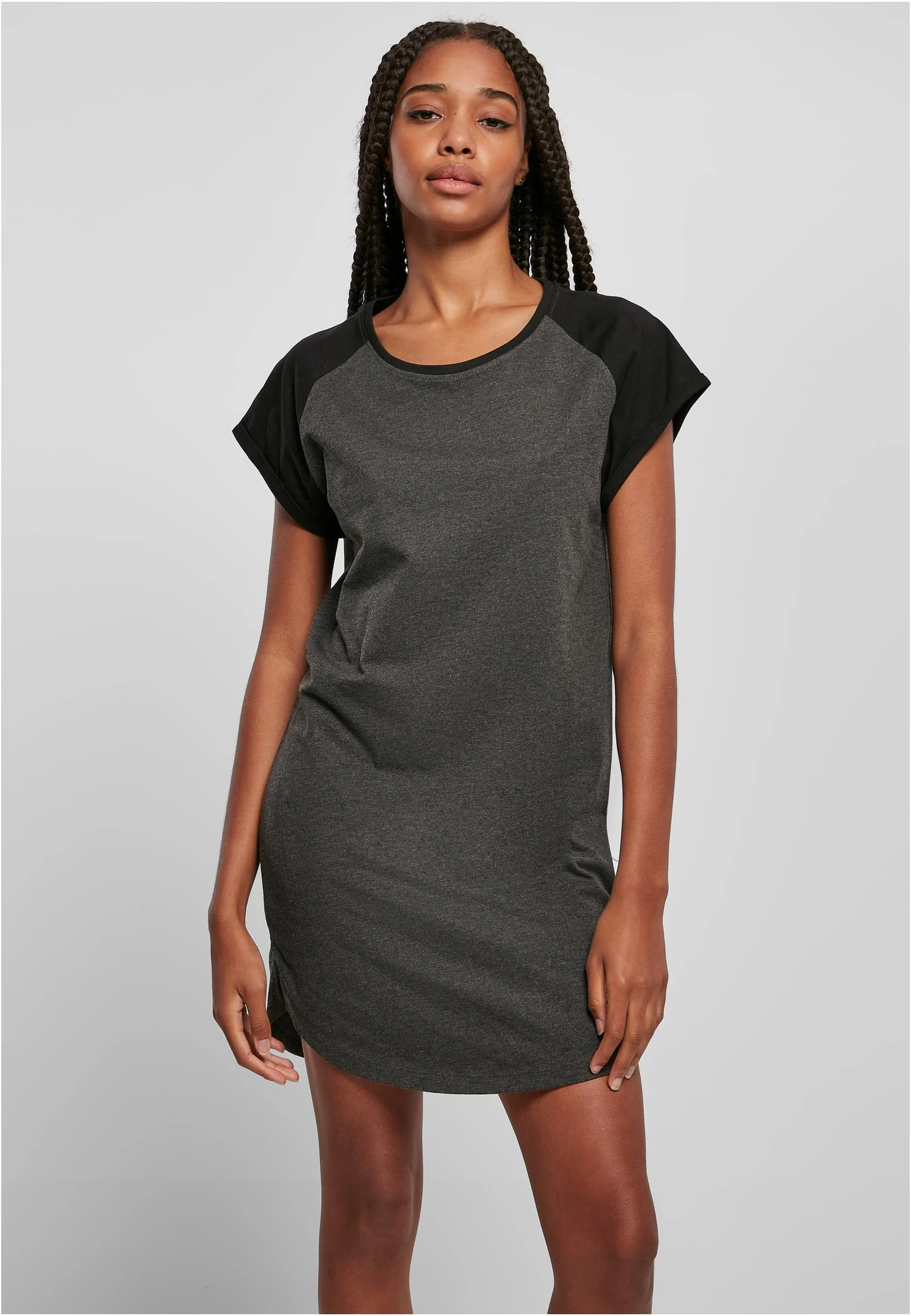 skwm-tb-TB5030_Mw1-01166_d8b4723b-083f-4e7c-8e6c-b1853498c690 Ladies Contrast Raglan Tee Dress