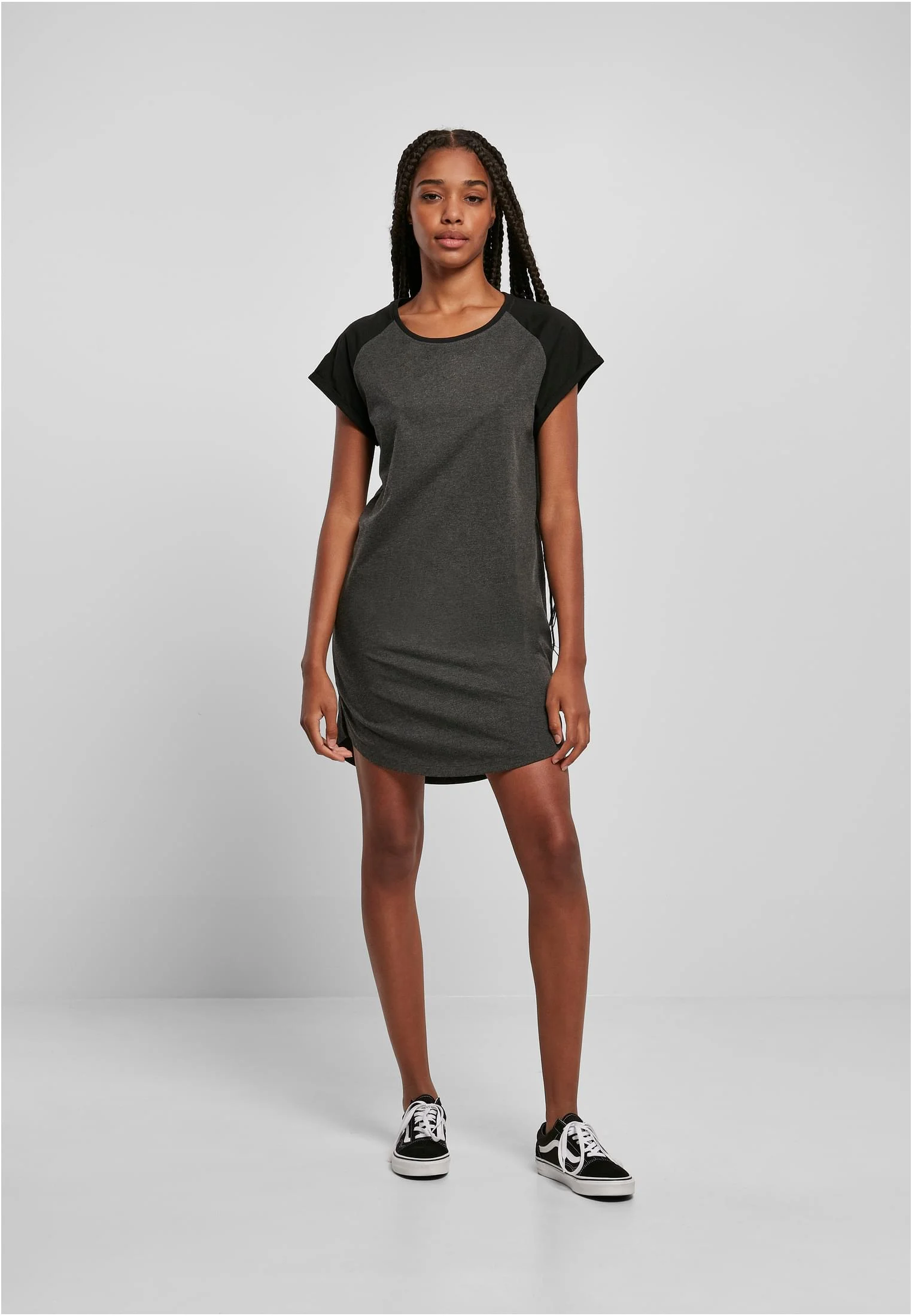 Ladies Contrast Raglan Tee Dress