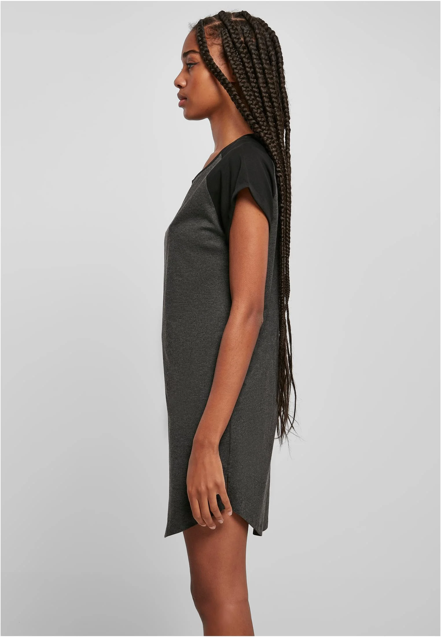 Ladies Contrast Raglan Tee Dress