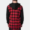 skwm-tb-TB513_Mw2-00283_6547a411-b687-4f4d-acdc-22cfab46e0ad Hooded Checked Flanell Sweat Sleeve Shirt