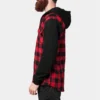 skwm-tb-TB513_Mw4-00283_7e2cc46b-59ad-4451-9868-ac754c537e13 Hooded Checked Flanell Sweat Sleeve Shirt