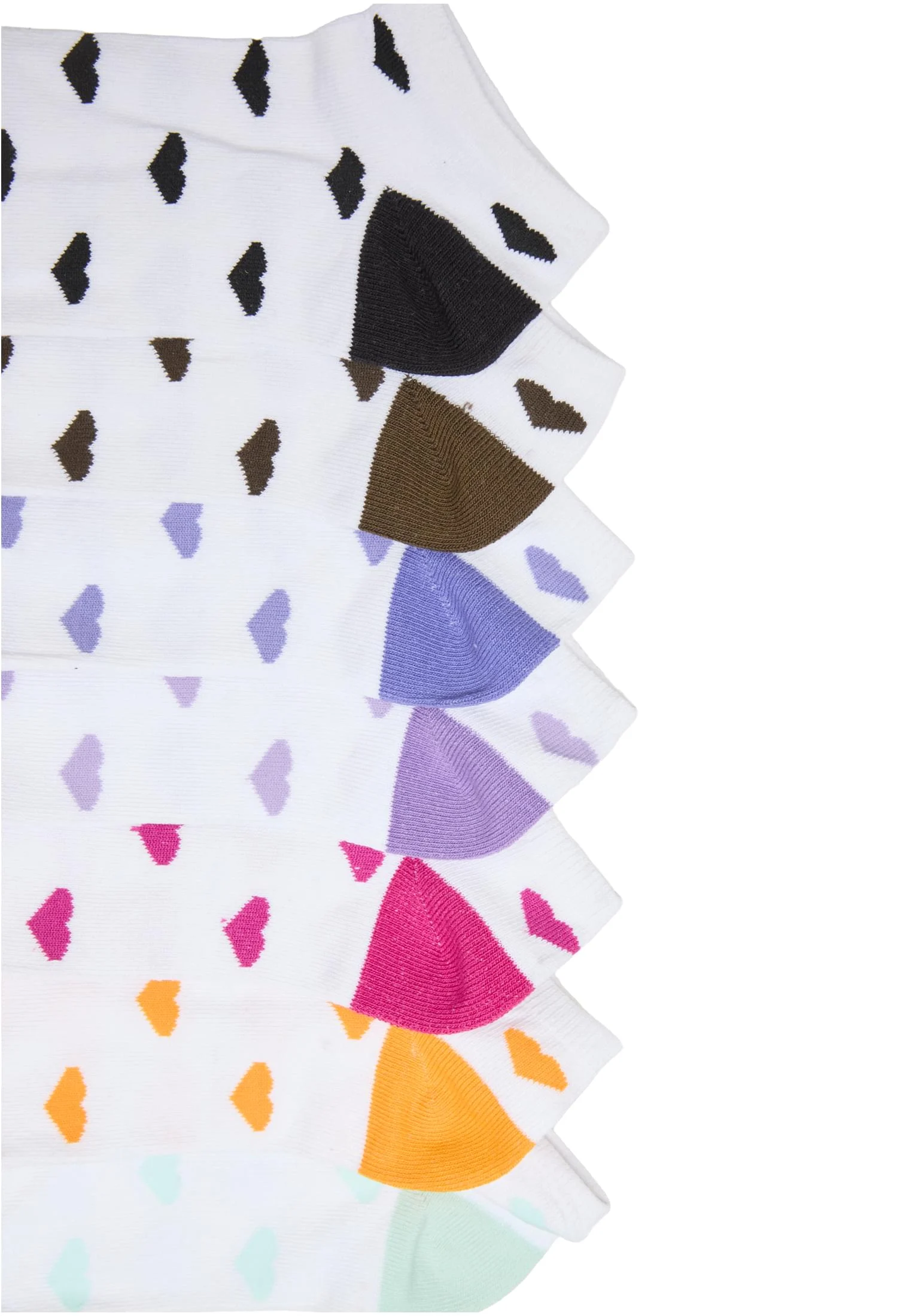 skwm-tb-TB5182_P8-01667 Essentials Yarn Heart Sneaker Socks 7-Pack