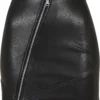 Ladies Synthetic Leather Biker Skirt