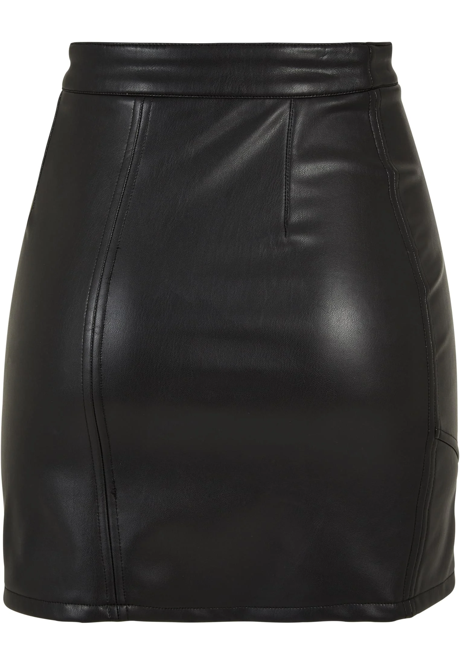 Ladies Synthetic Leather Biker Skirt