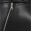 Ladies Synthetic Leather Biker Skirt