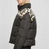 Ladies AOP Sherpa Mixed Puffer Jacket