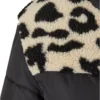 Ladies AOP Sherpa Mixed Puffer Jacket