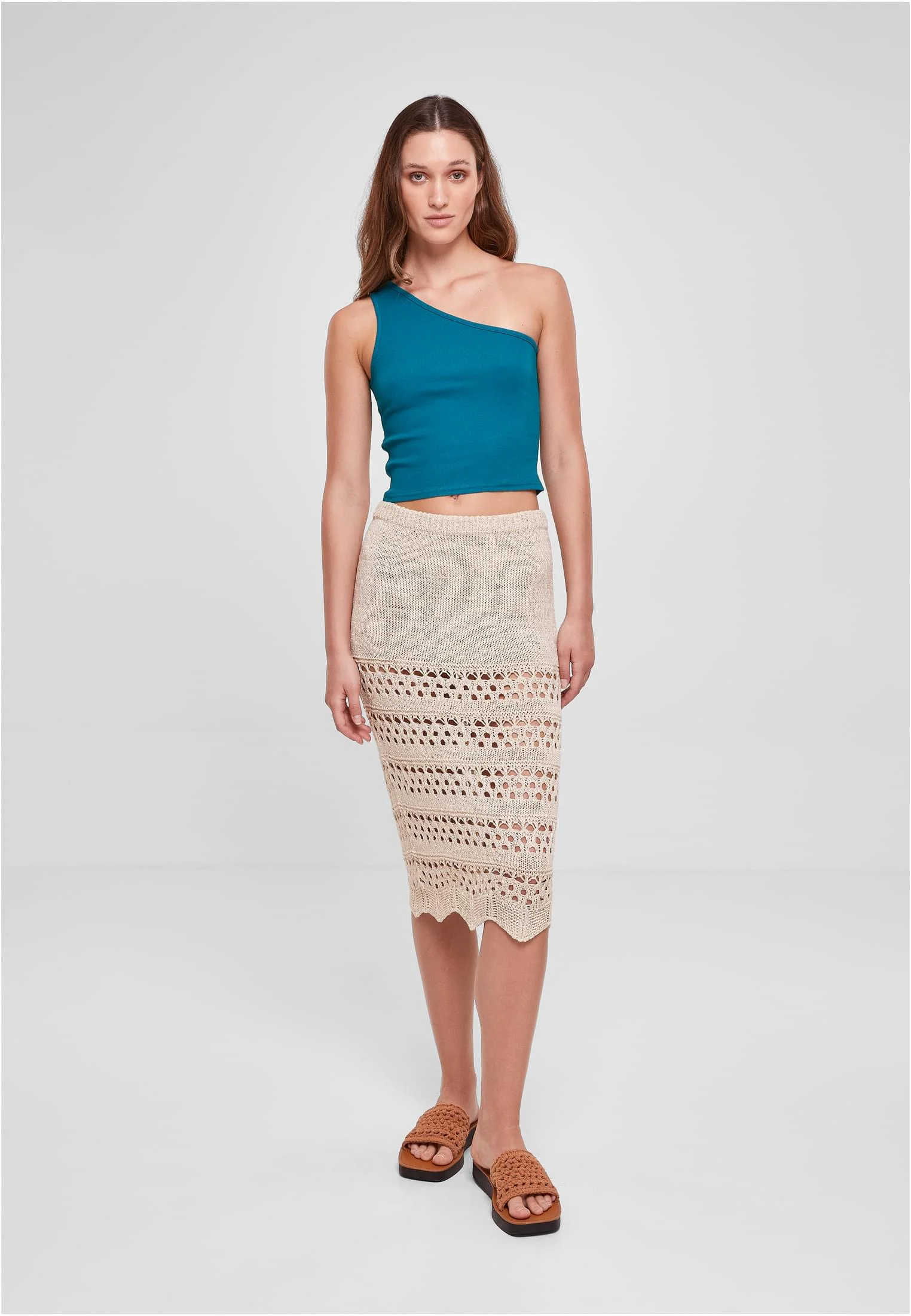 Ladies 3/4 Crochet Knit Skirt