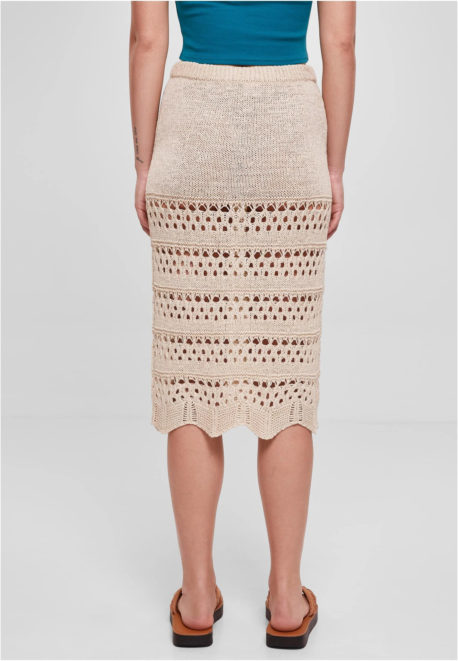 Ladies 3/4 Crochet Knit Skirt
