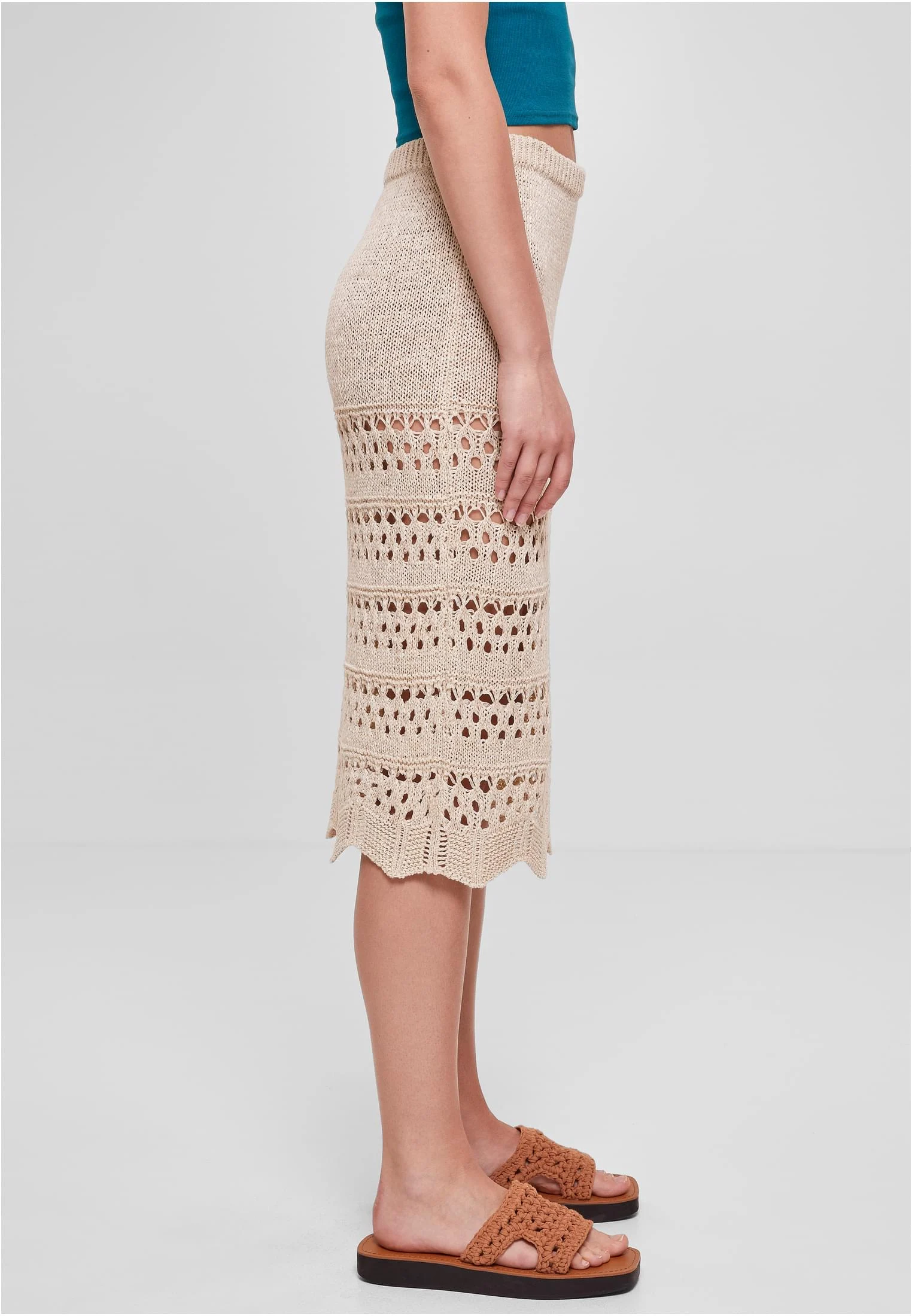 Ladies 3/4 Crochet Knit Skirt