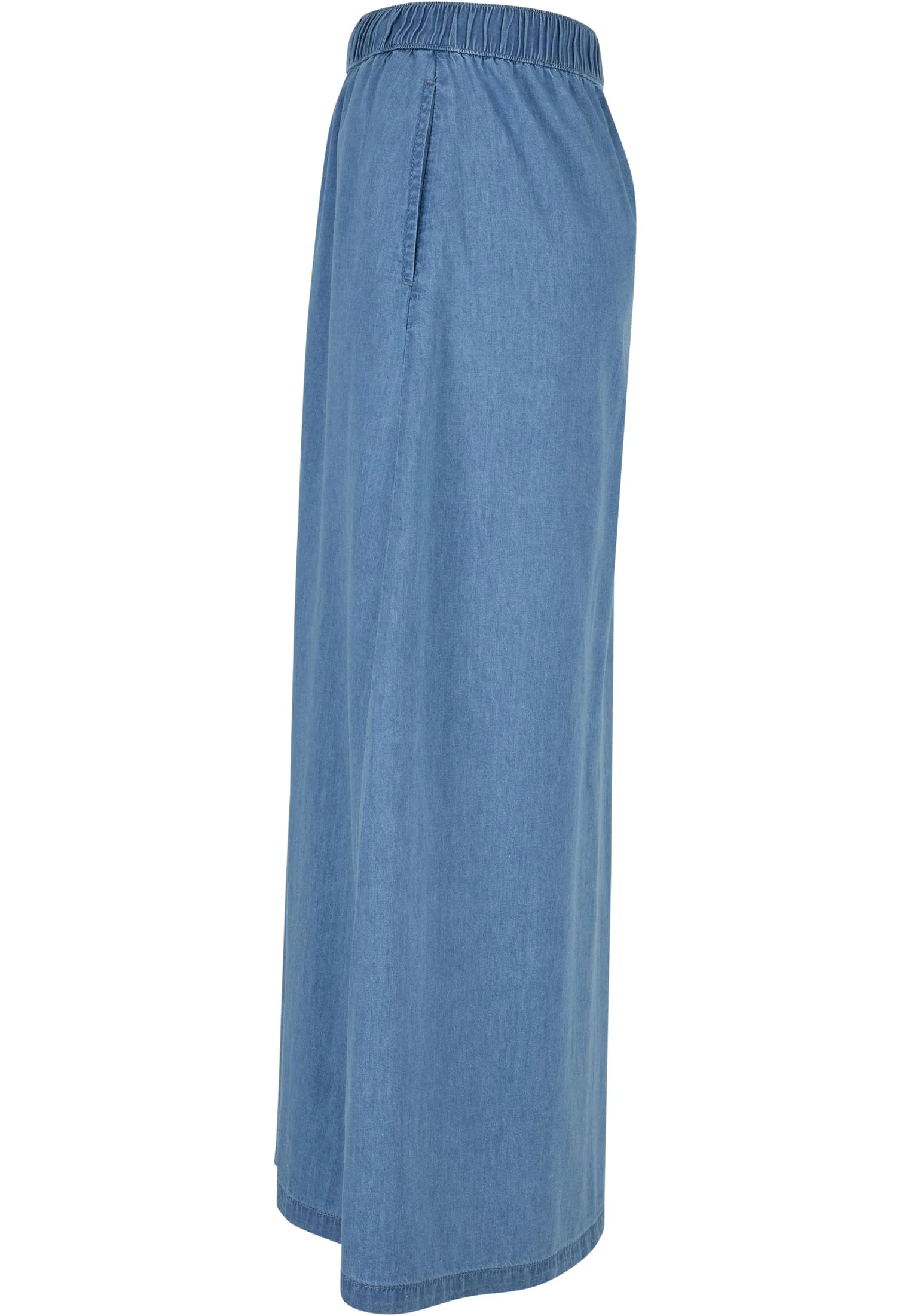skwm-tb-TB5987_P4-04459_2a8ceeee-0246-46fe-bb66-69460b18dc9c Ladies Long Wide Light Denim Skirt
