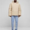 Hooded Block Puffer Jacket