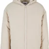 Hooded Block Puffer Jacket