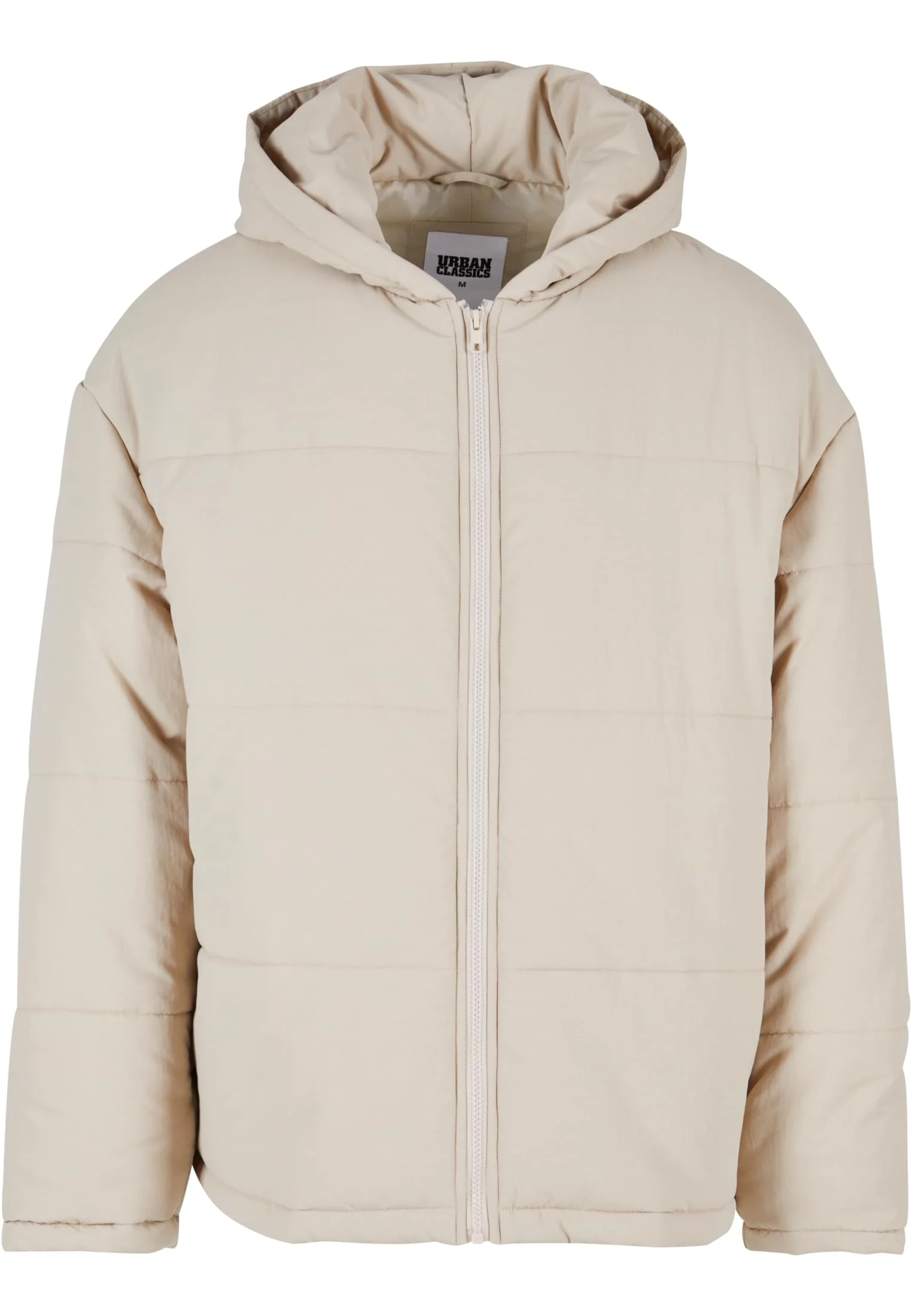 Hooded Block Puffer Jacket