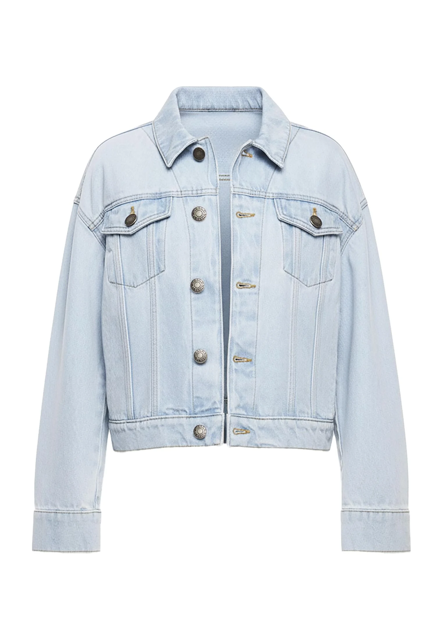 skwm-tb-TB6834_P1-12689 Ladies 80‘s Oversized Denim Jacket