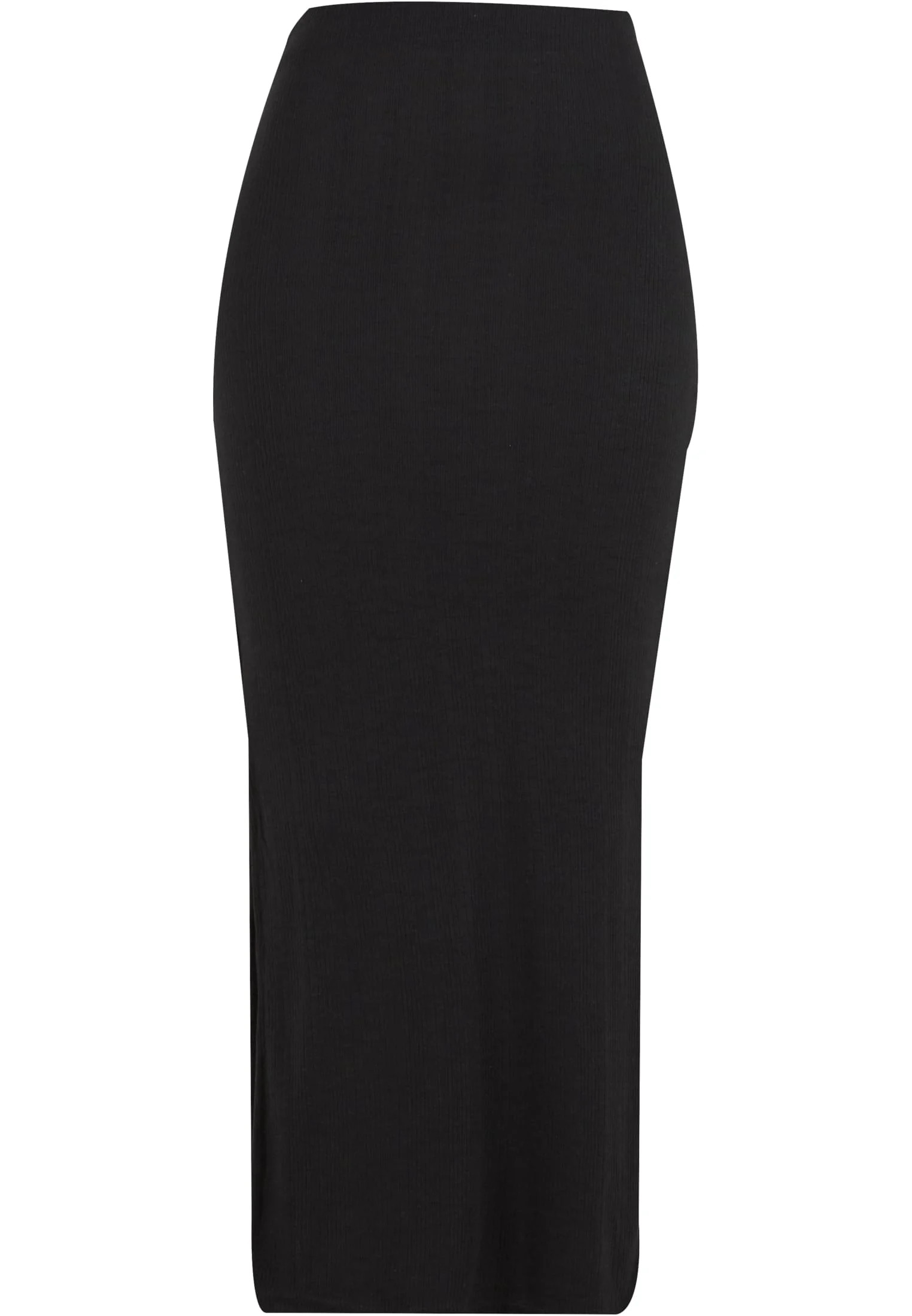 Ladies Rib High Slit Skirt