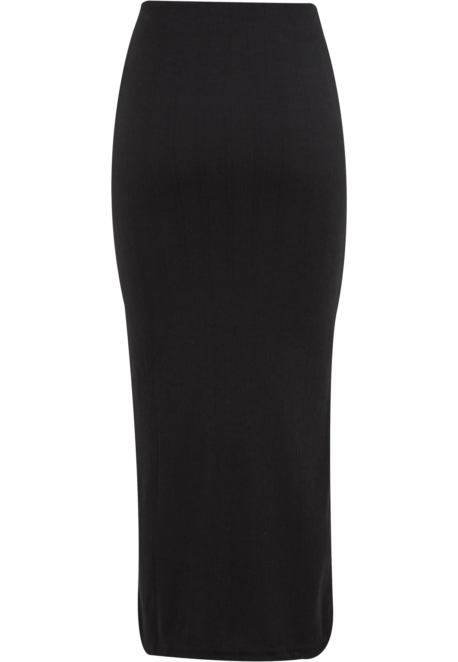 Ladies Rib High Slit Skirt
