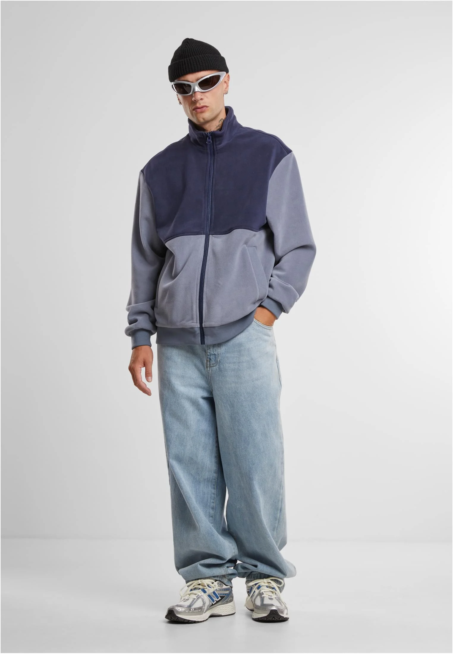 skwm-tb-TB7016_Mw12-17540_2cbc6917-3bde-4f17-84d3-9b0e8d80c7fd Colour Block Polar Fleece Jacket