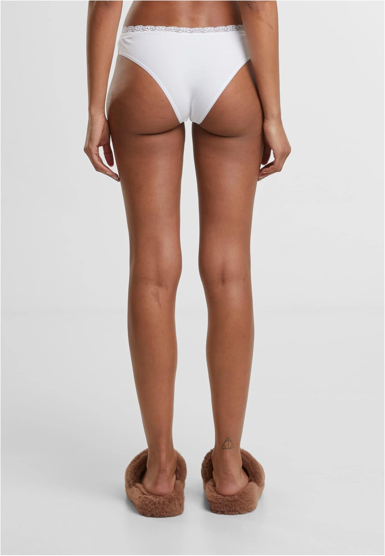 Ladies Basic Cotton Brazilian Lace 5-Pack