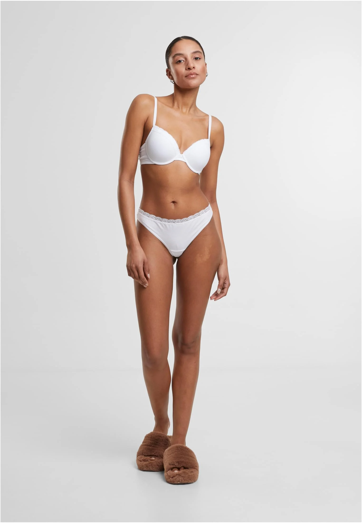 Ladies Basic Cotton Tanga Lace 5-Pack