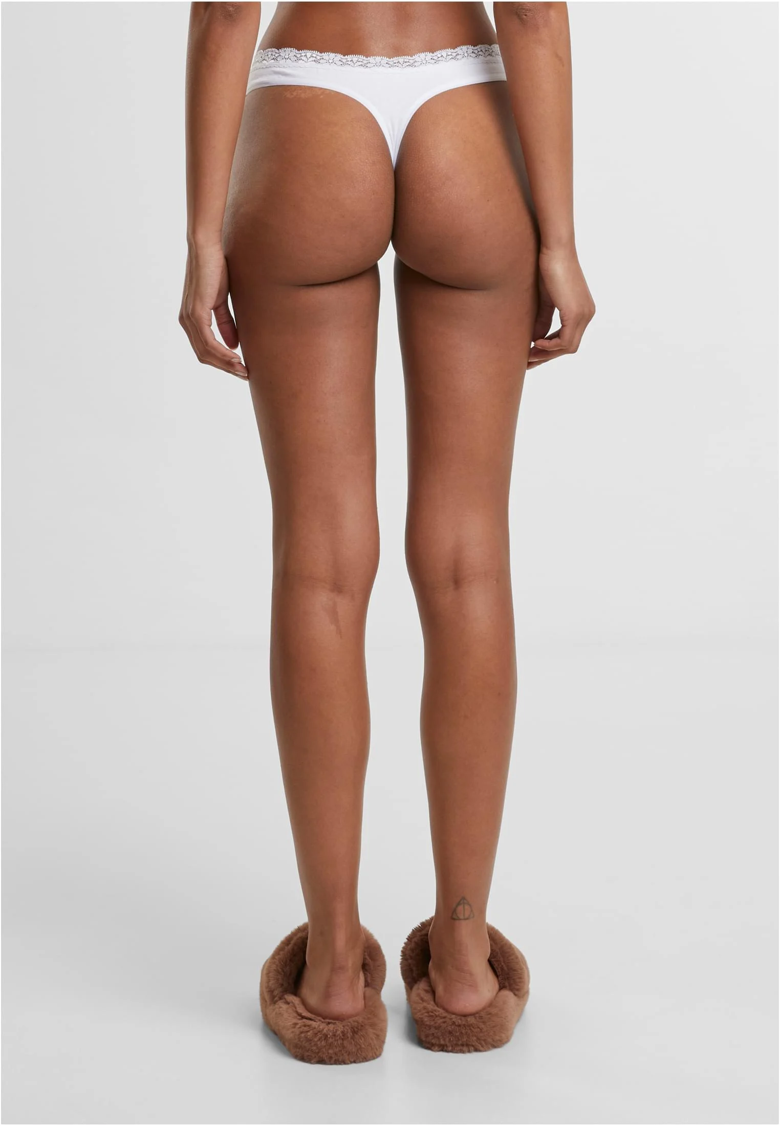 Ladies Basic Cotton Tanga Lace 5-Pack