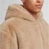 Full Zip Faux Fur Hoodie