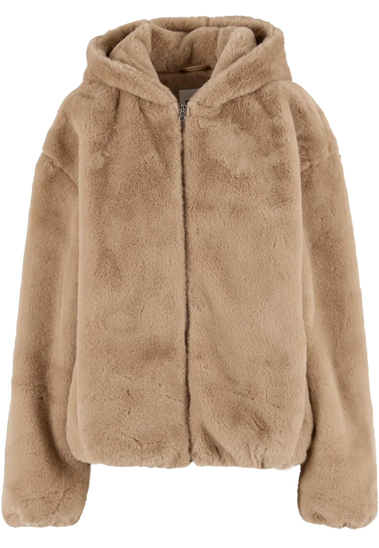Full Zip Faux Fur Hoodie
