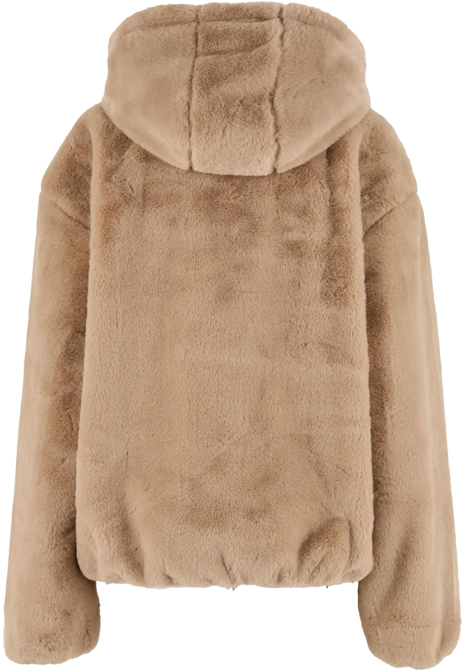 Full Zip Faux Fur Hoodie