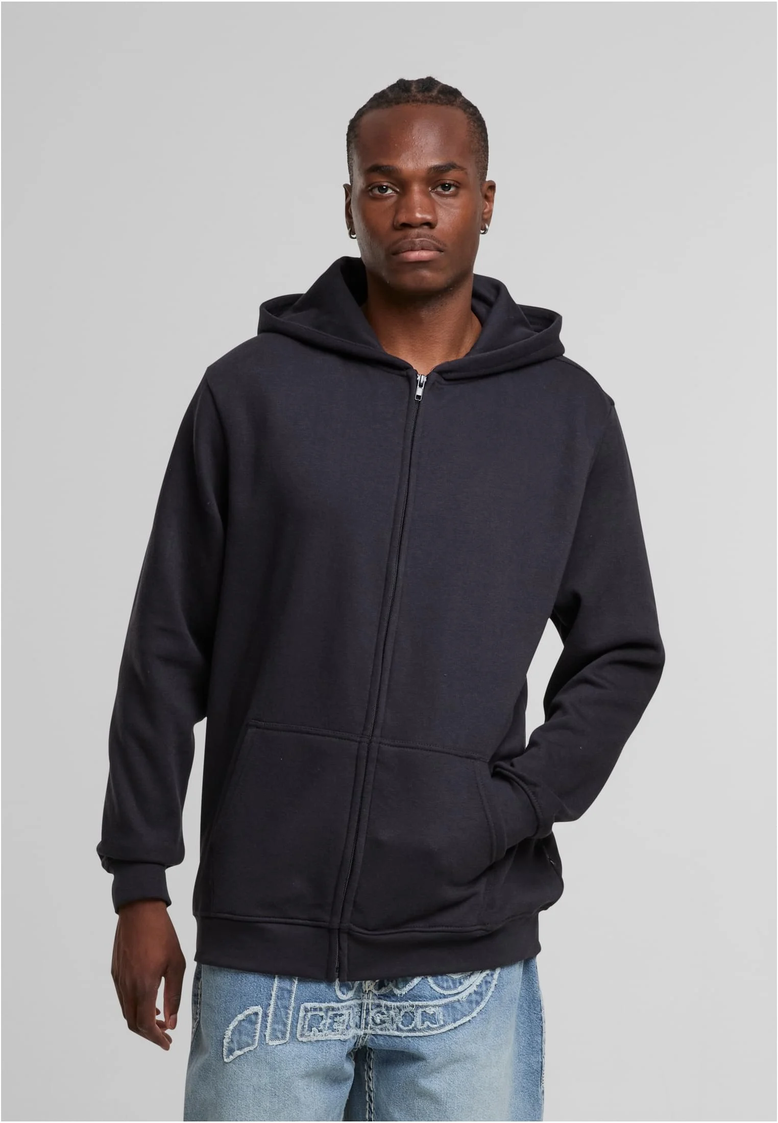 Basic Essential Zip Hoody