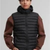 Basic Light Weigh Vest With Hood